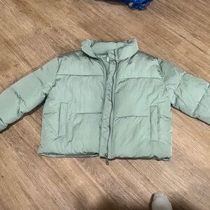 Mint Green Puffer Jacket
